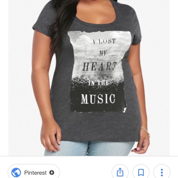 torrid Tops - Torrid | Granite Grey Concert Theme Screen Tee 3